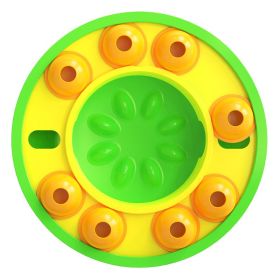 Dog Puzzle Toys Slow Feeder Interactive Increase Puppy IQ Food Dispenser Slowly Eating NonSlip Bowl Pet Cat Dogs Training Game (Color: Green)